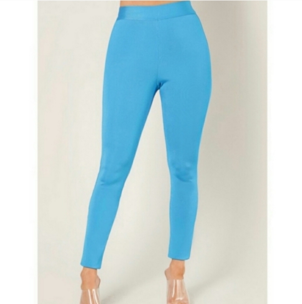 WoW Couture Bodycon Bandage Style Slip On Pants